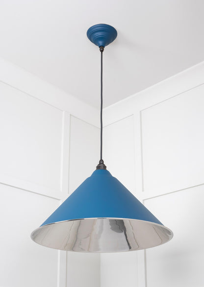 Smooth Nickel Hockley Pendant by From The Anvil