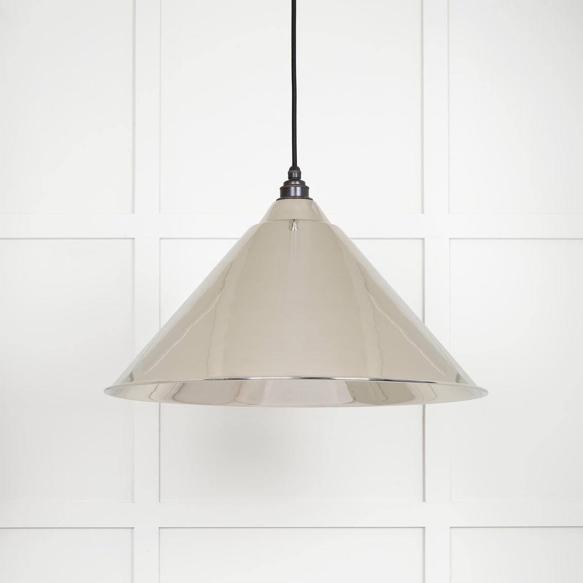 Smooth Nickel Hockley Pendant by From The Anvil