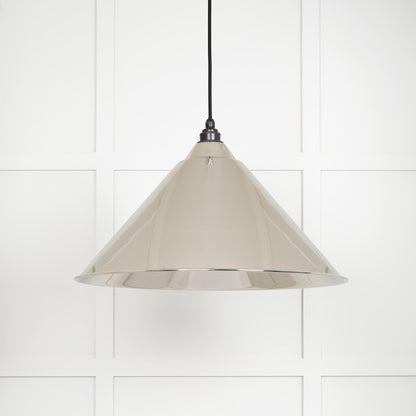 Smooth Nickel Hockley Pendant by From The Anvil