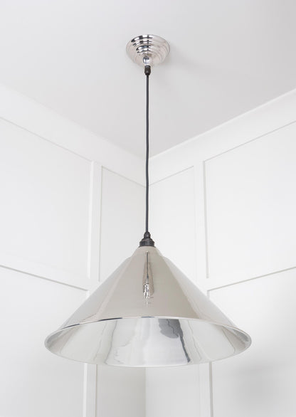 Smooth Nickel Hockley Pendant by From The Anvil