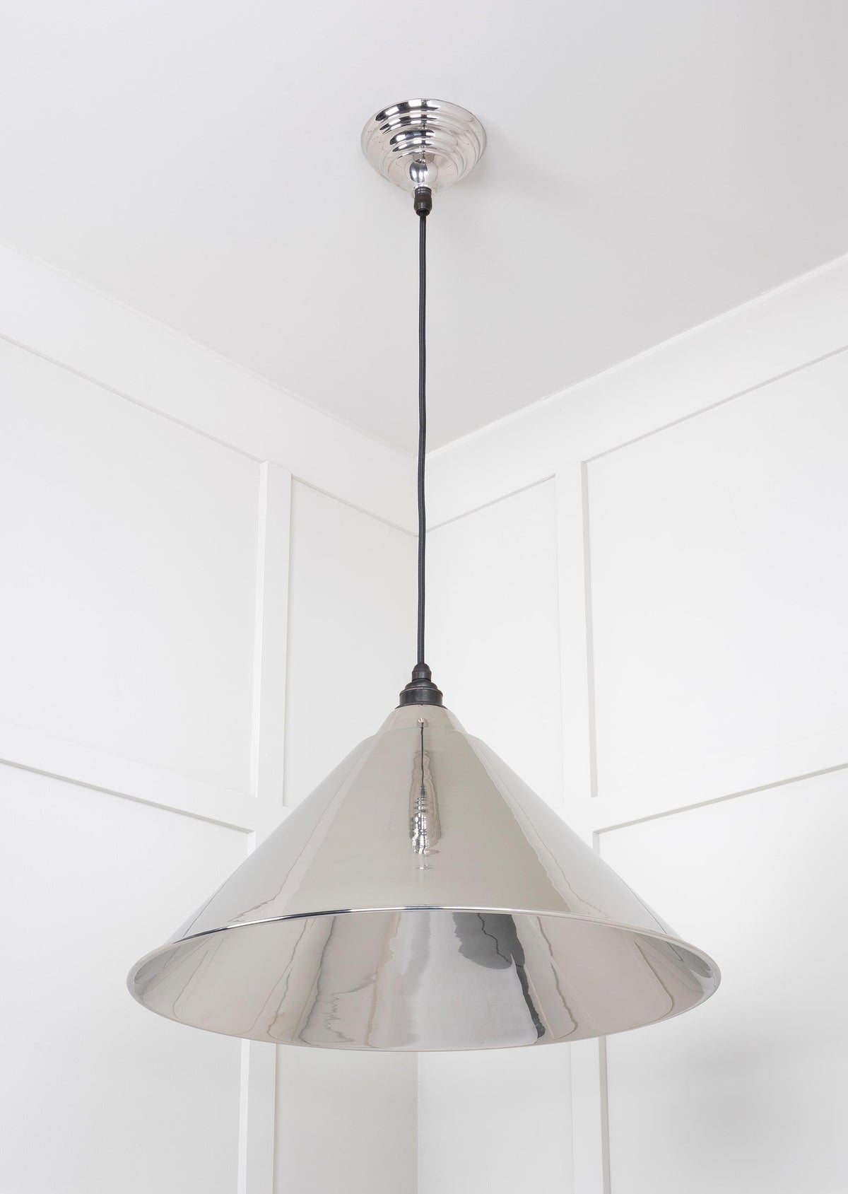 Smooth Nickel Hockley Pendant by From The Anvil