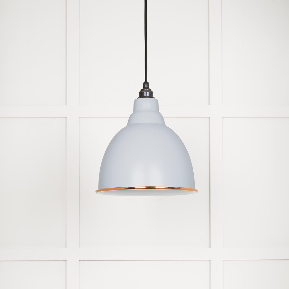 White Gloss Brindley Pendant by From The Anvil
