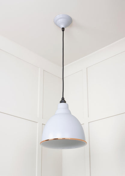 White Gloss Brindley Pendant by From The Anvil