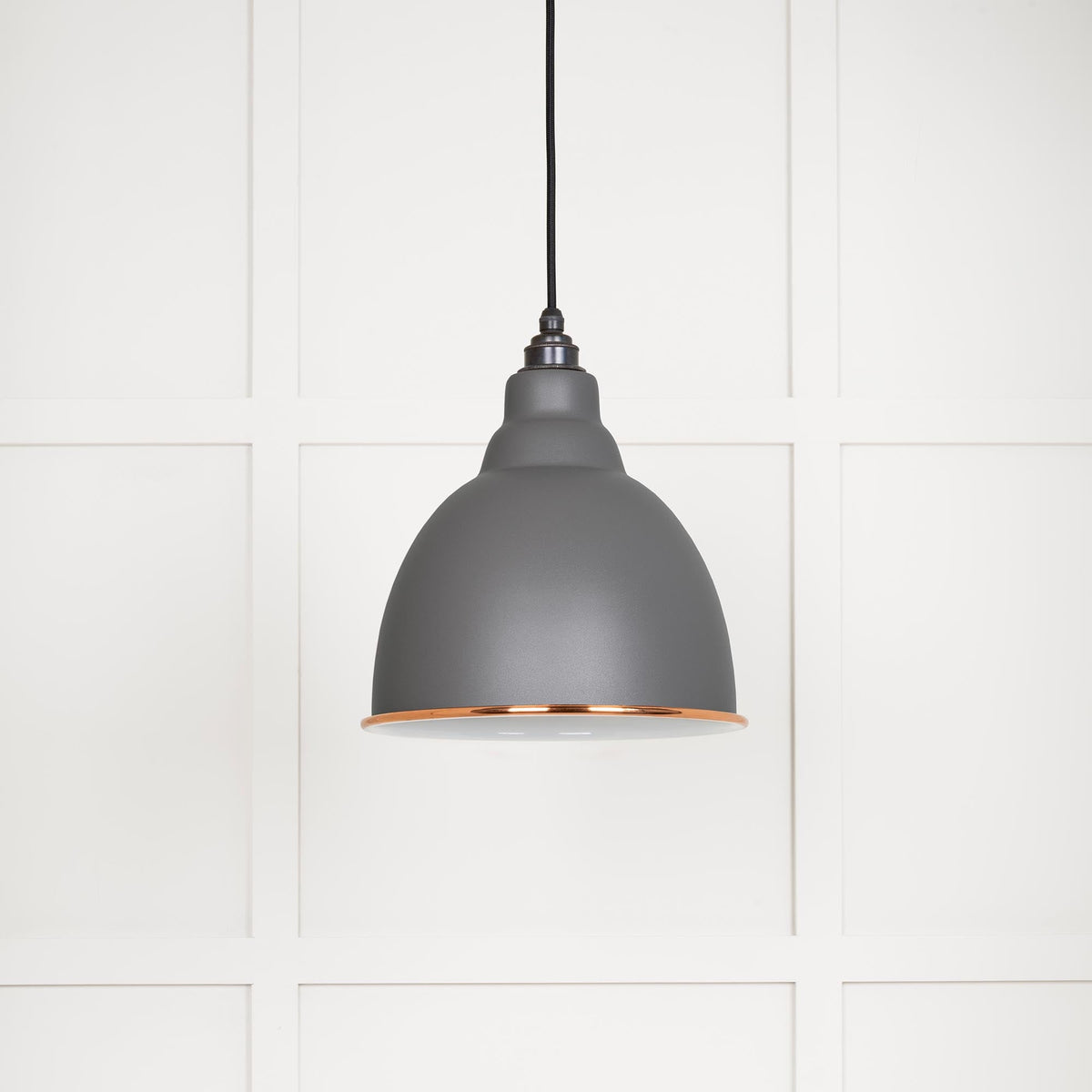 White Gloss Brindley Pendant by From The Anvil