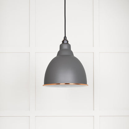 White Gloss Brindley Pendant by From The Anvil