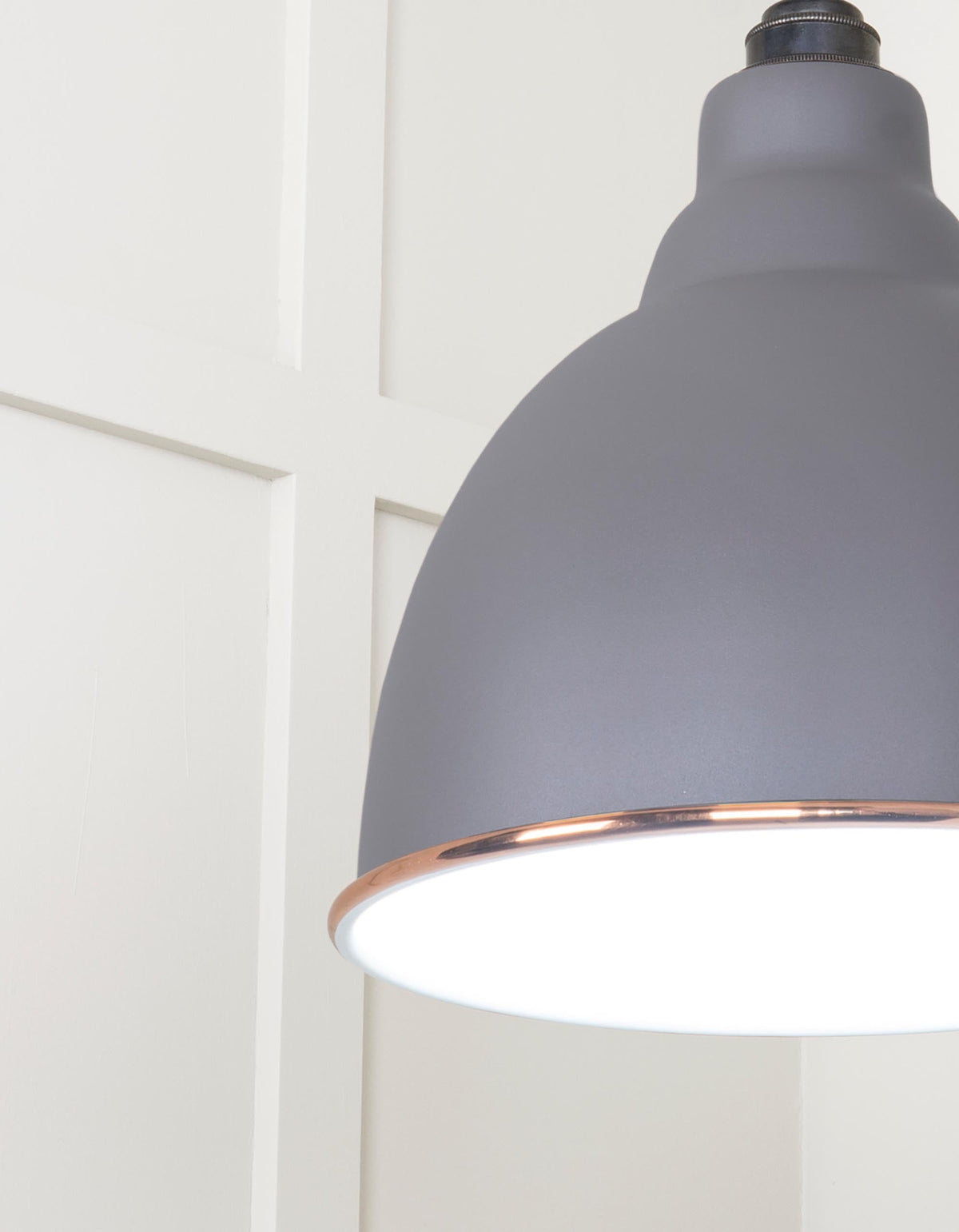 White Gloss Brindley Pendant by From The Anvil