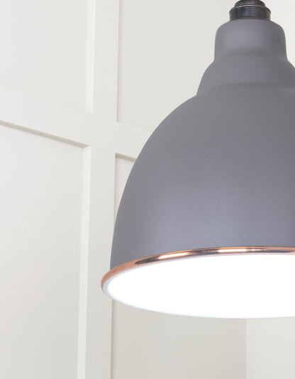 White Gloss Brindley Pendant by From The Anvil