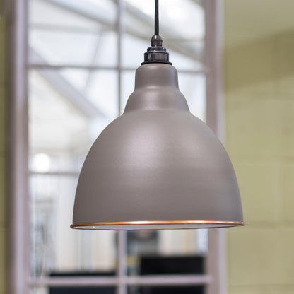 White Gloss Brindley Pendant by From The Anvil