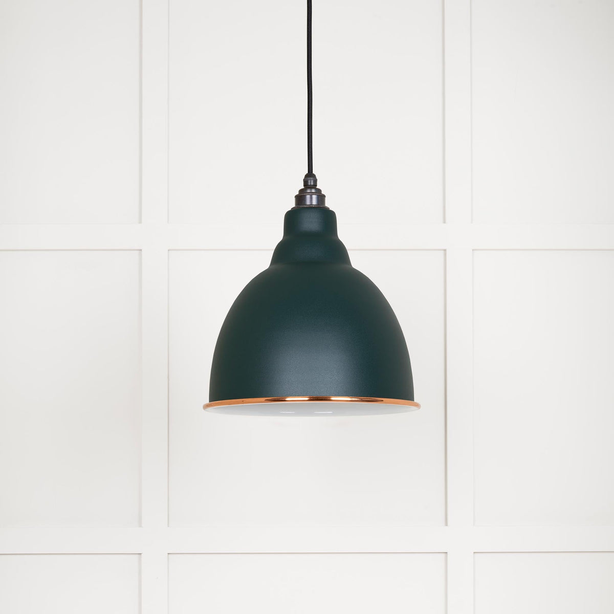 White Gloss Brindley Pendant by From The Anvil