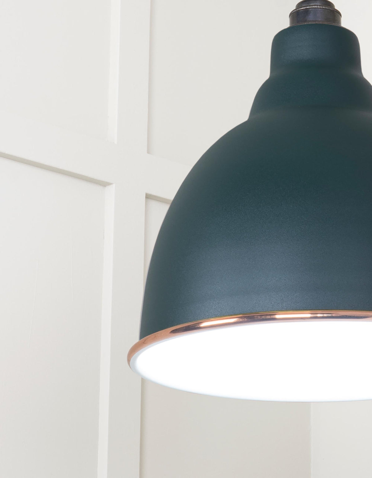 White Gloss Brindley Pendant by From The Anvil