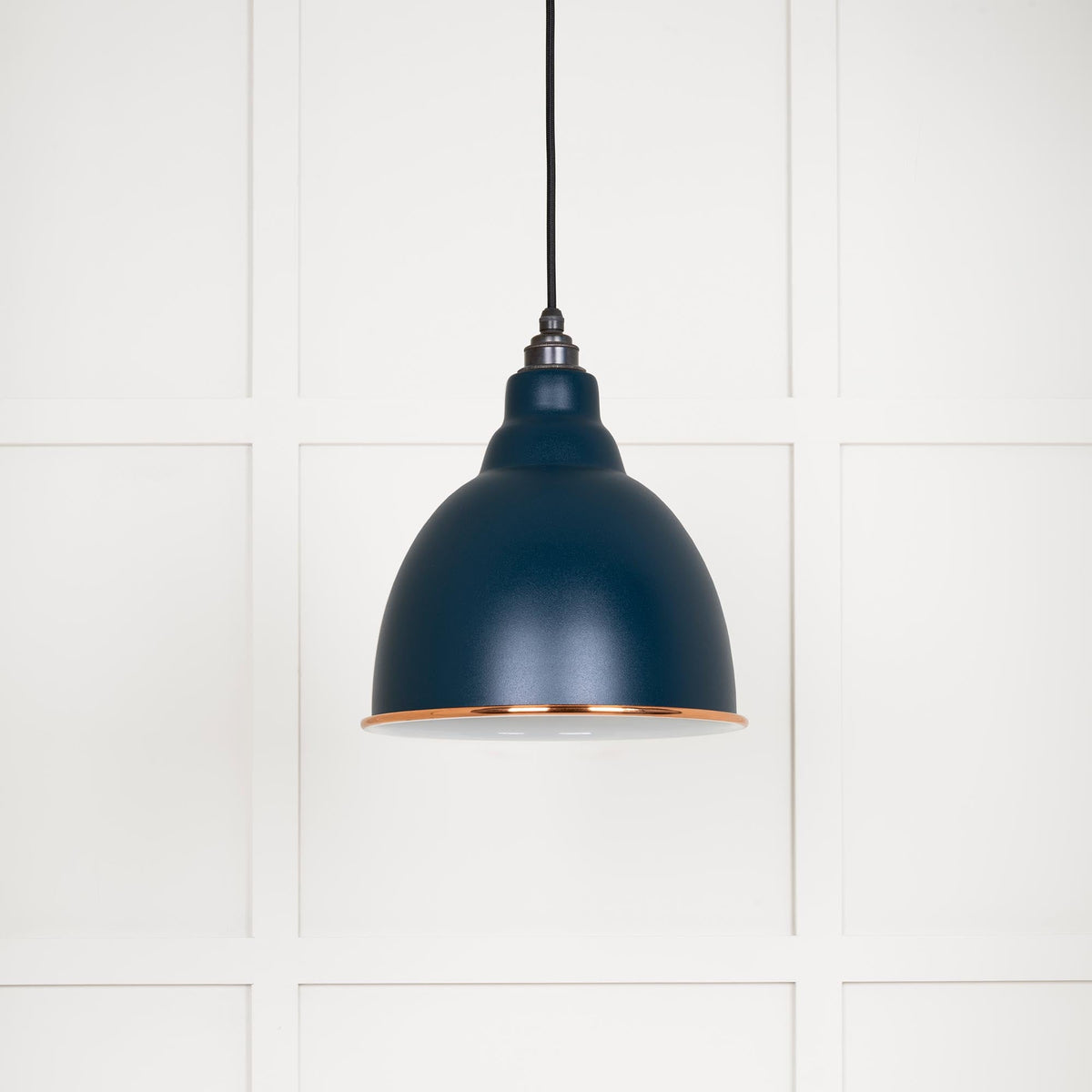 White Gloss Brindley Pendant by From The Anvil