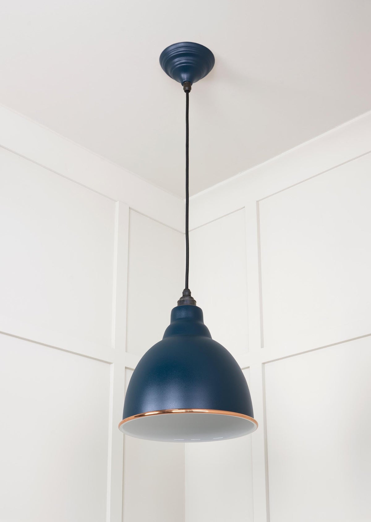 White Gloss Brindley Pendant by From The Anvil