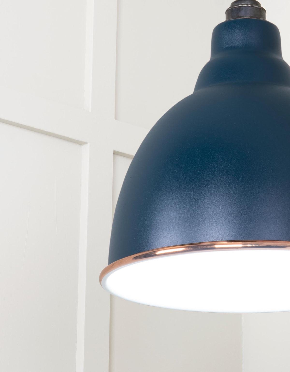 White Gloss Brindley Pendant by From The Anvil
