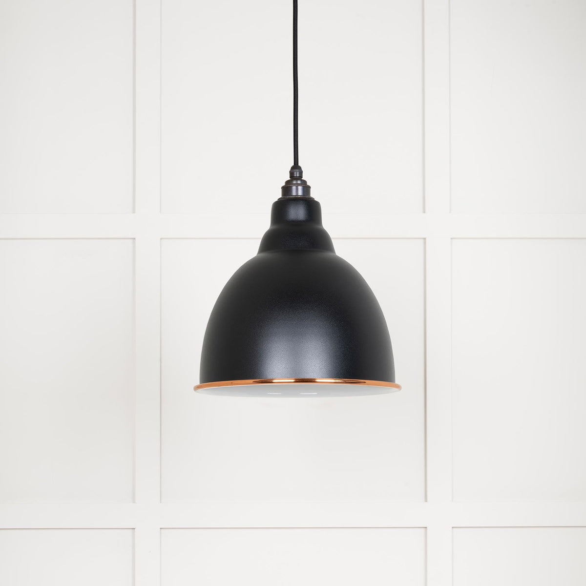 White Gloss Brindley Pendant by From The Anvil