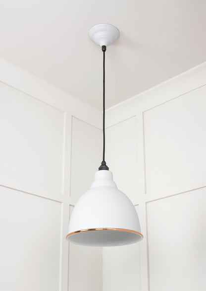 White Gloss Brindley Pendant by From The Anvil