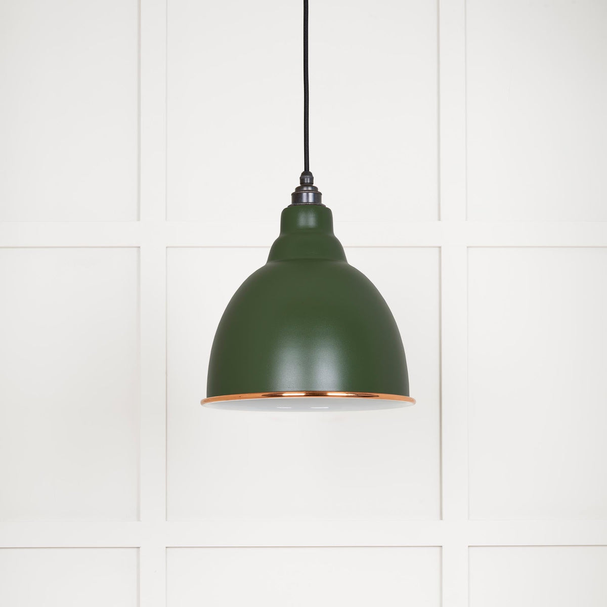 White Gloss Brindley Pendant by From The Anvil