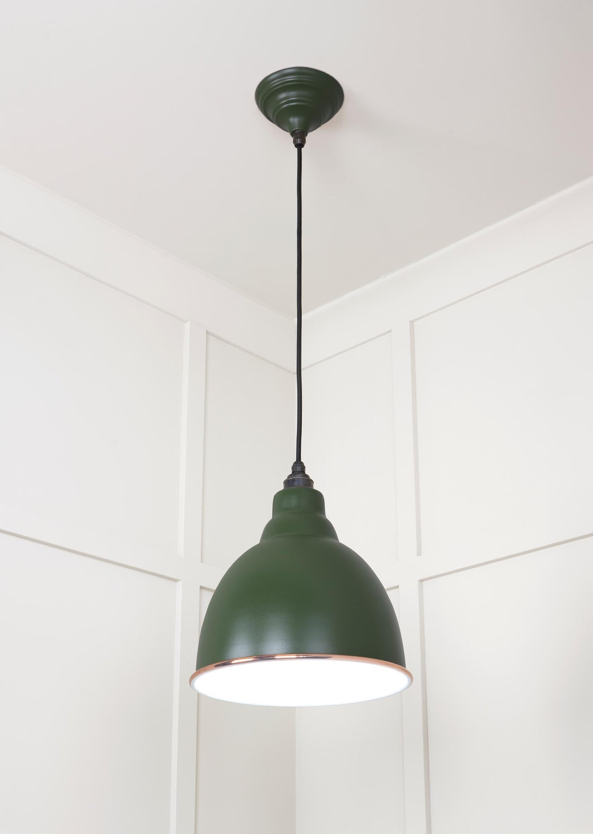 White Gloss Brindley Pendant by From The Anvil