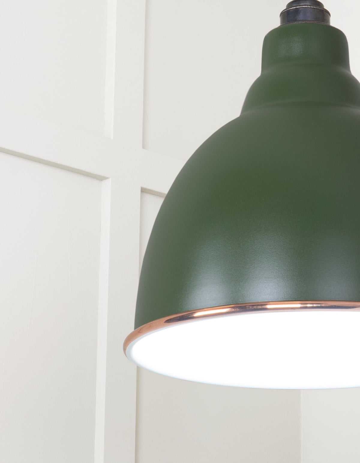 White Gloss Brindley Pendant by From The Anvil