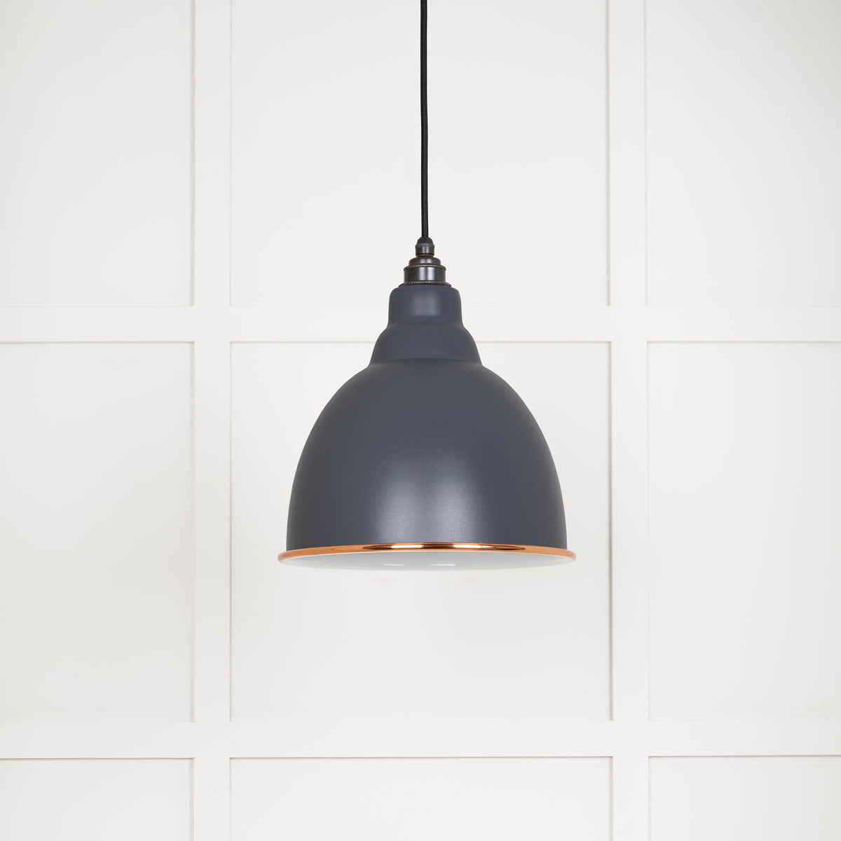 White Gloss Brindley Pendant by From The Anvil