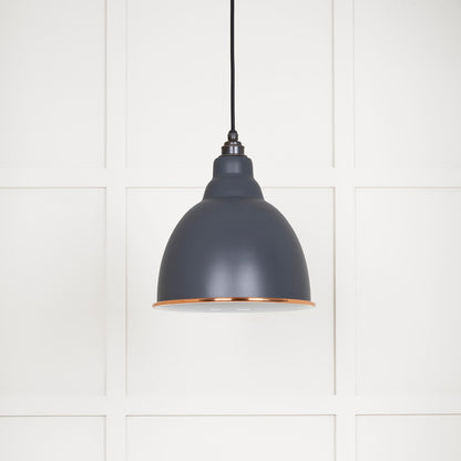 White Gloss Brindley Pendant by From The Anvil