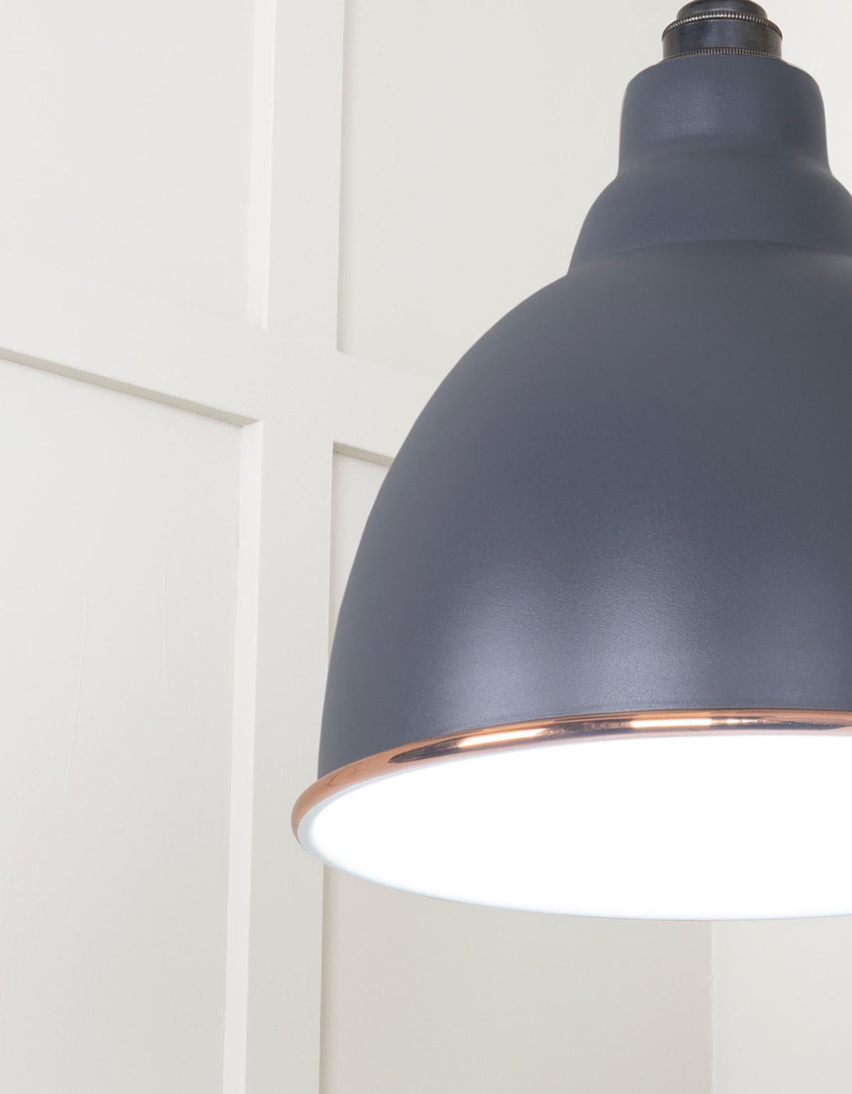 White Gloss Brindley Pendant by From The Anvil