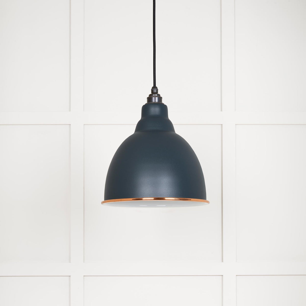 White Gloss Brindley Pendant by From The Anvil
