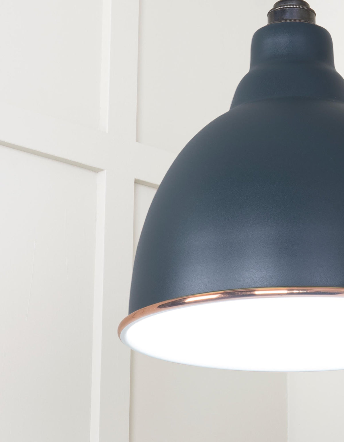 White Gloss Brindley Pendant by From The Anvil