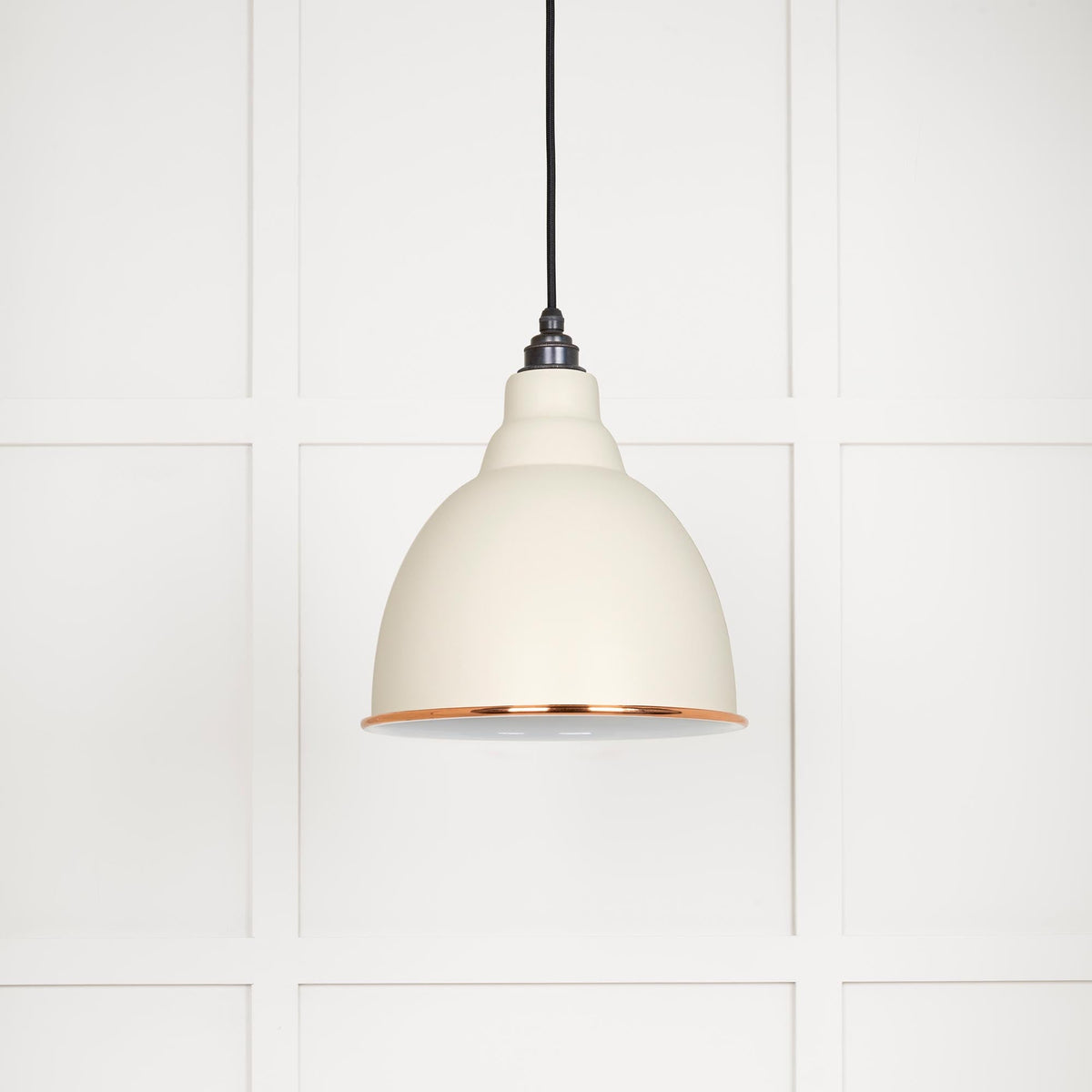 White Gloss Brindley Pendant by From The Anvil