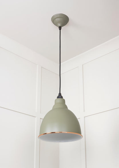 White Gloss Brindley Pendant by From The Anvil