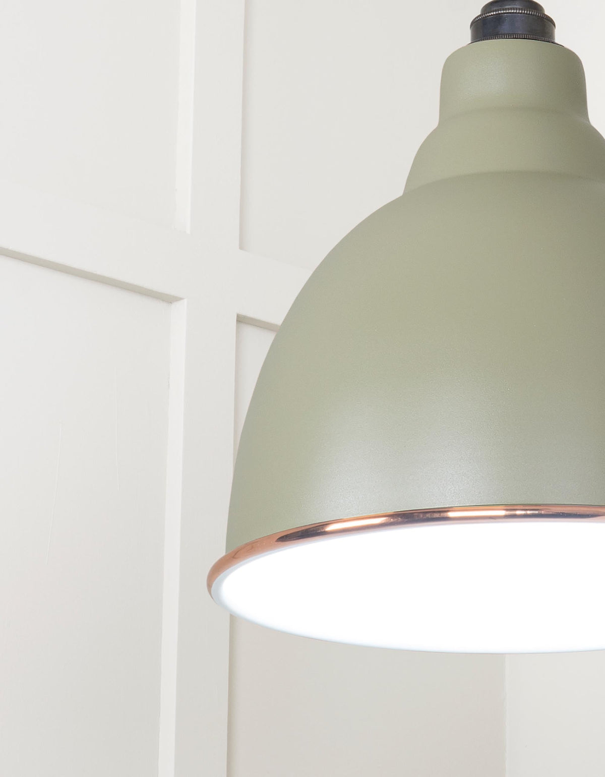 White Gloss Brindley Pendant by From The Anvil