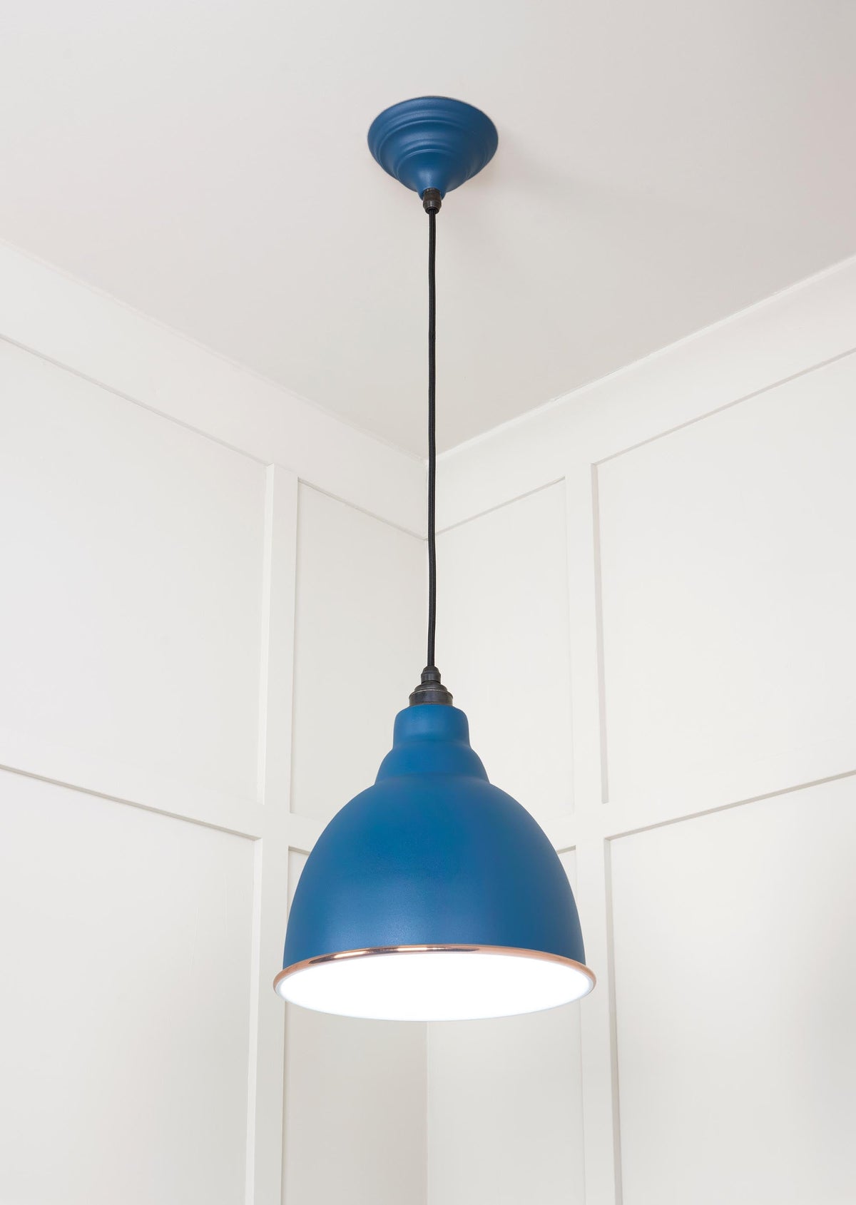 White Gloss Brindley Pendant by From The Anvil