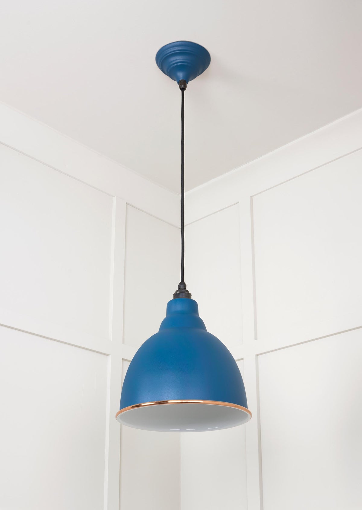 White Gloss Brindley Pendant by From The Anvil
