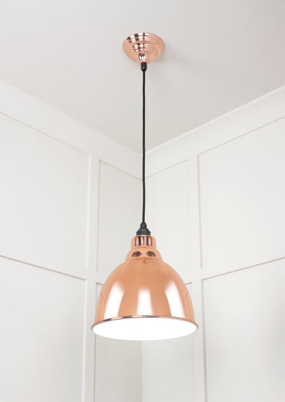 White Gloss Brindley Pendant by From The Anvil