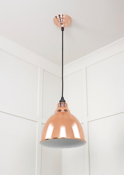 White Gloss Brindley Pendant by From The Anvil