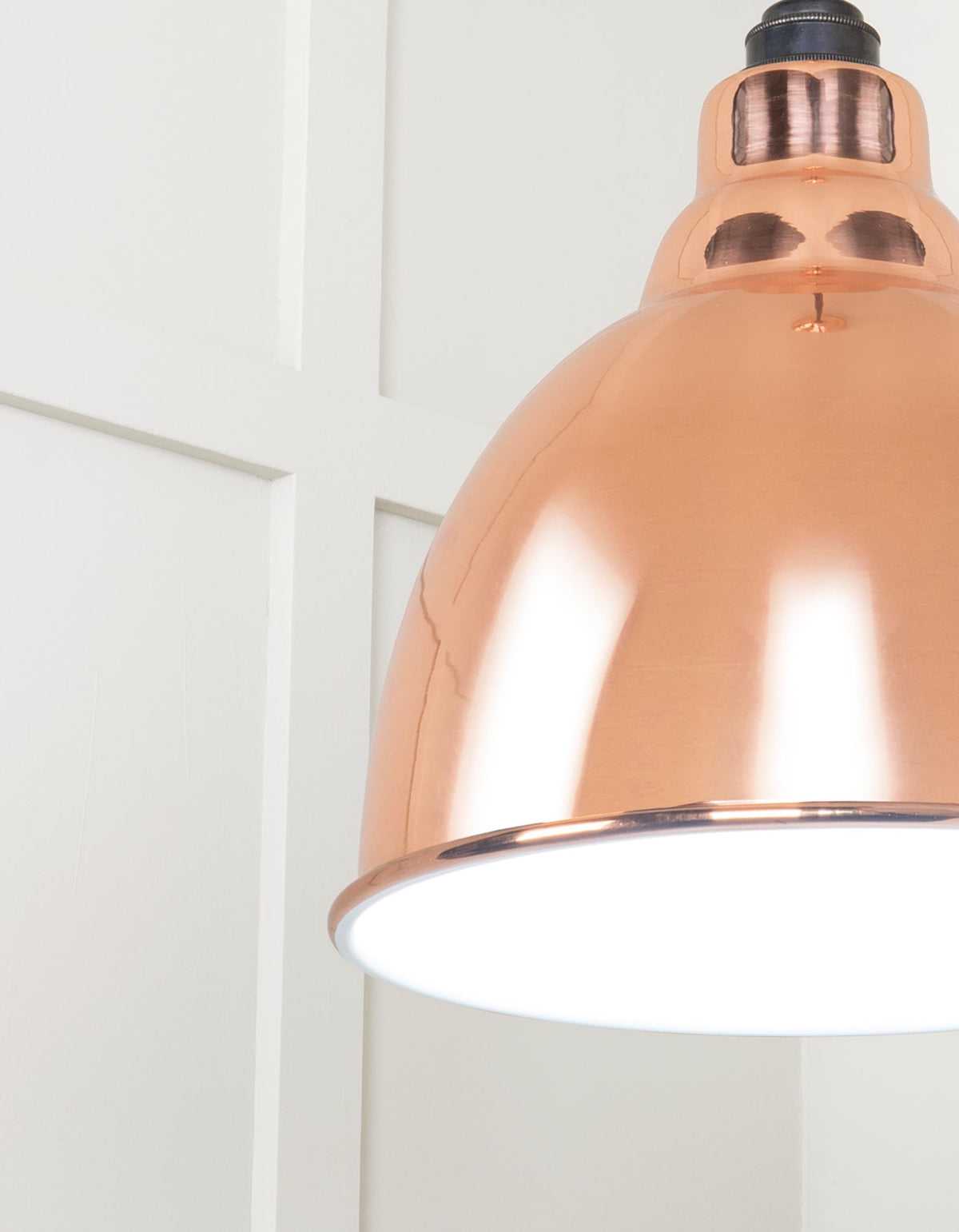 White Gloss Brindley Pendant by From The Anvil