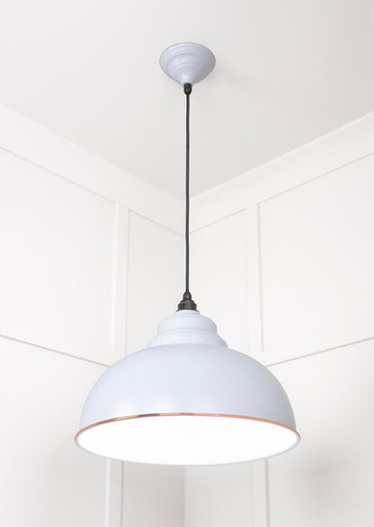 White Gloss Harborne Pendant by From The Anvil