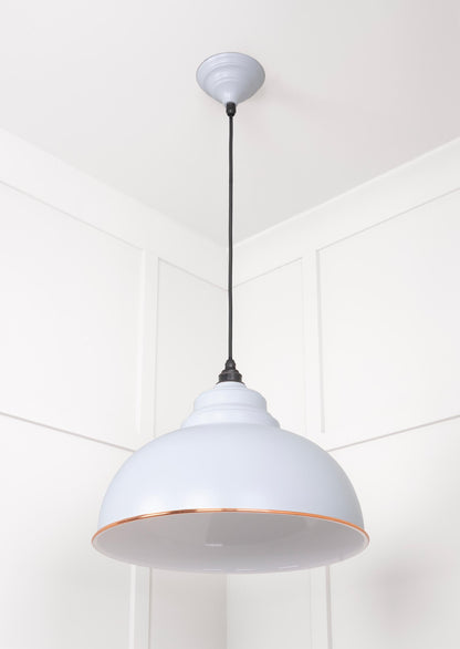 White Gloss Harborne Pendant by From The Anvil