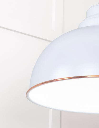 White Gloss Harborne Pendant by From The Anvil