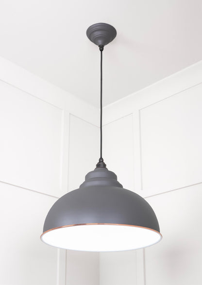 White Gloss Harborne Pendant by From The Anvil