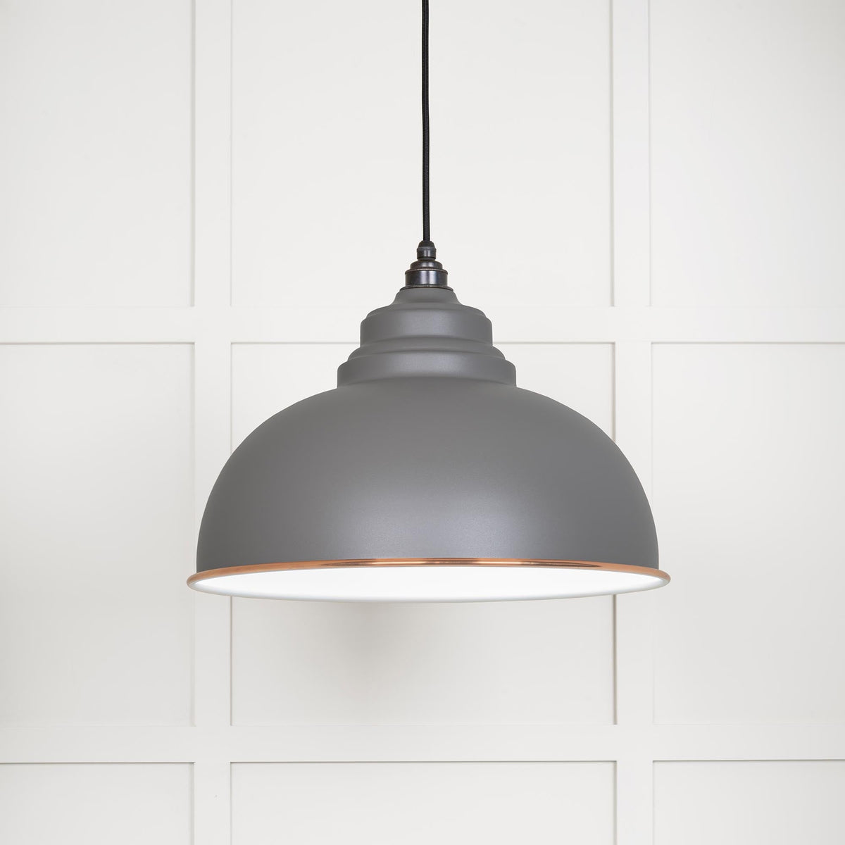 From The Anvil's Accent White Gloss Harborne Pendant