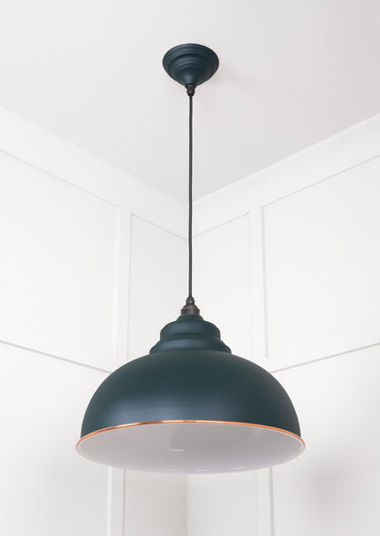 White Gloss Harborne Pendant by From The Anvil