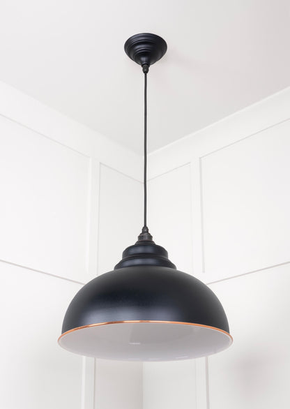 White Gloss Harborne Pendant by From The Anvil