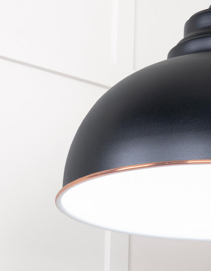 White Gloss Harborne Pendant by From The Anvil
