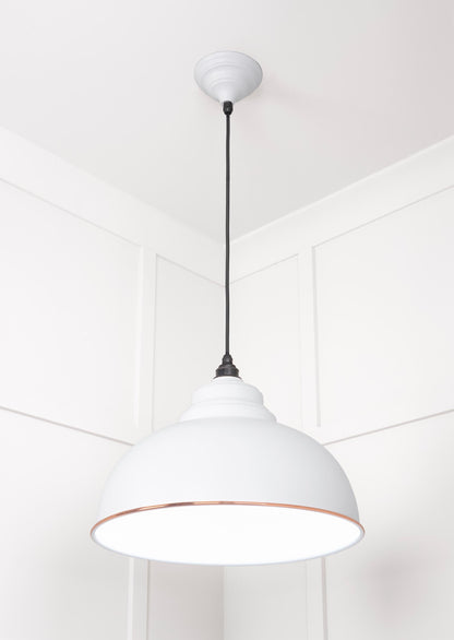 White Gloss Harborne Pendant by From The Anvil