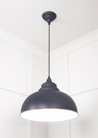 White Gloss Harborne Pendant by From The Anvil