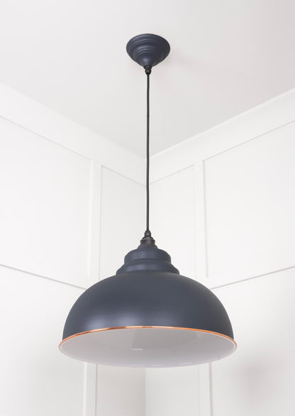 White Gloss Harborne Pendant by From The Anvil