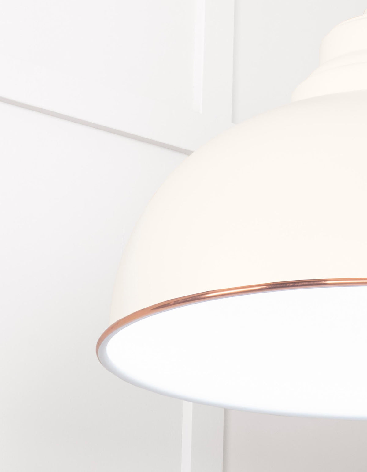 White Gloss Harborne Pendant by From The Anvil
