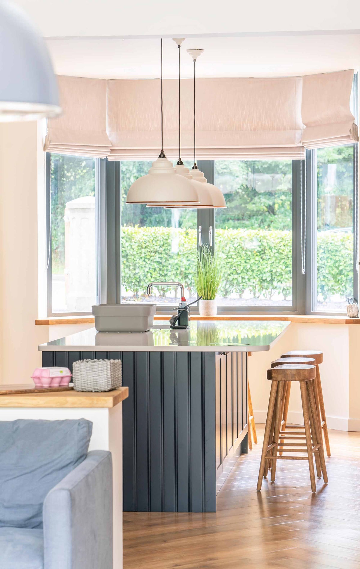 White Gloss Harborne Pendant by From The Anvil