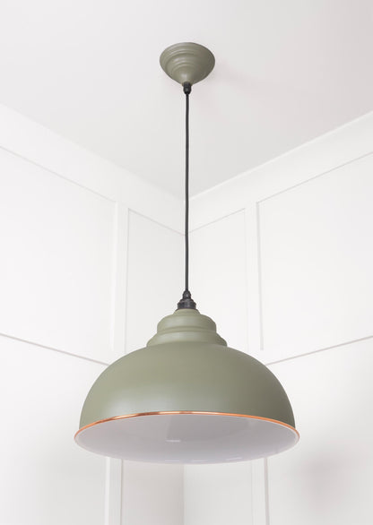 White Gloss Harborne Pendant by From The Anvil