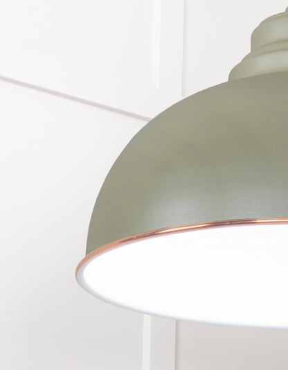 White Gloss Harborne Pendant by From The Anvil